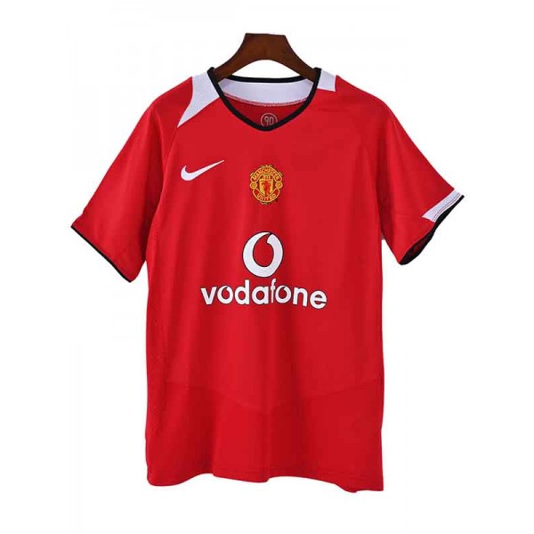Manchester united home jersey mens retro shirt 2004-2006